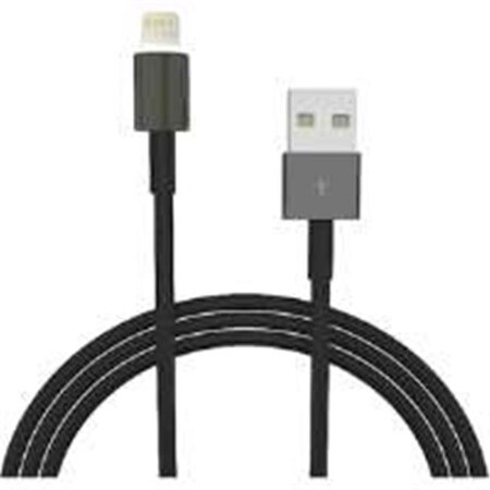 4Xem 4Xem 4XLIGHTNINGBK 3ft 8Pin Lightning To USB Cable For iPhone; iPod; iPad - Black YYI1-RG8480